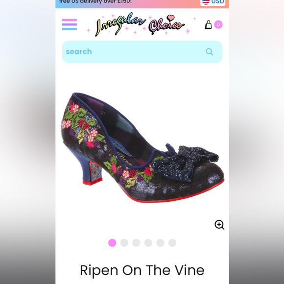 NWT IRREGULAR CHOICE RIPEN ON THE VINE HEELS SIZE 36 🌸🎀 - Picture 2 of 12